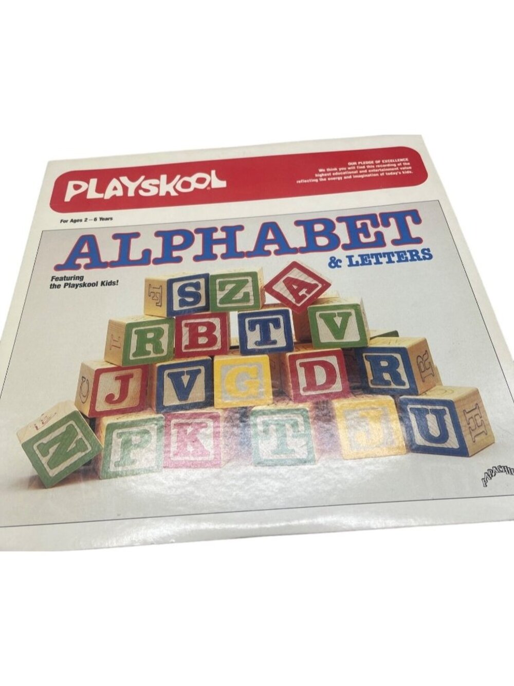 playskool alphabet & letters 1983 kids English ages 2-6 vinyl record lp READ